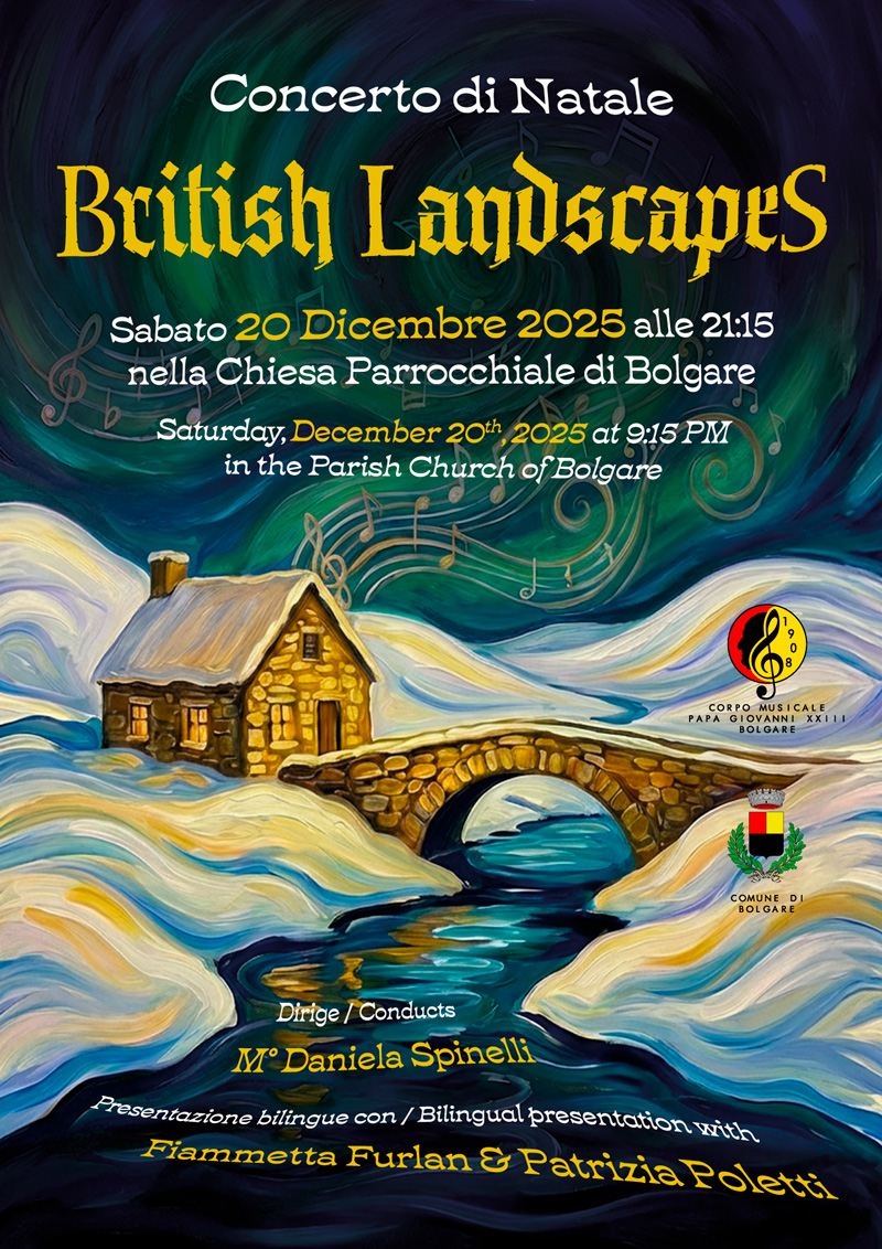 Locandina Concerto di Natale British Landscapes